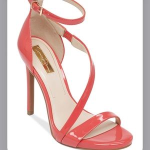 Jessica Simpson hot coral strappy heel!